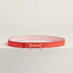 H Equestre belt buckle & Hermès sur Mer reversible leather strap 24 mm - Image 3